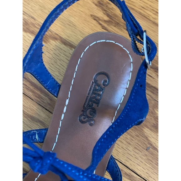 Carlos Santana Kiara Wedge Sandals in Blue, Size 7.5, Like New - Picture 5 of 7